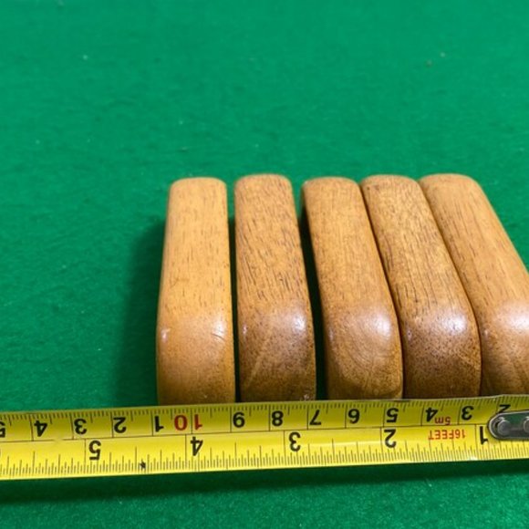 Wooden Drawer Cabinet Handle knob, Handle Knob Without Screws Set of 5, Wood Dra - Picture 3 of 8